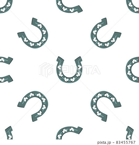 Illustration on theme Irish holiday St Patrick day, seamless horseshoes Illustration on theme Irish holiday St Patrick day, seamless horseshoes 83455767
