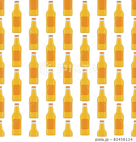 Illustration on theme seamless beer glass bottles with lid for brewery 83456114