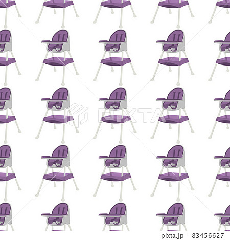 Illustration on theme colorful modern child high chair 83456627