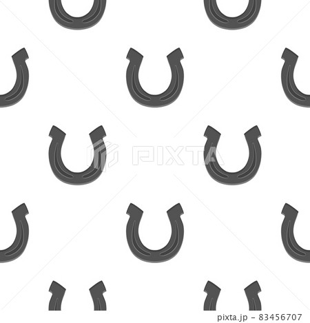 Illustration on theme Irish holiday St Patrick day, seamless horseshoes Illustration on theme Irish holiday St Patrick day, seamless horseshoes 83456707