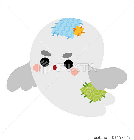 Cartoon vector illustration, Ghost character 83457577