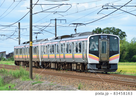 信越本線　見附－帯織　JR東日本　E129系　A5編成（新潟） 83458163