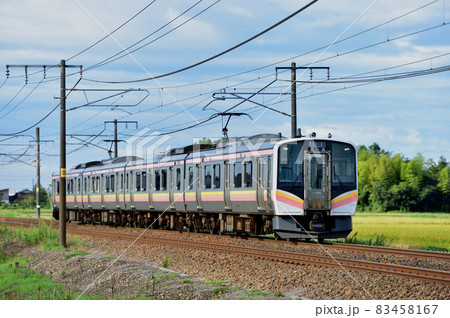 信越本線 見附-帯織 JR東日本 E129系 B13編成(新潟) 信越本線 見附-帯織 JR東日本 E129系 B13編成(新潟) 83458167