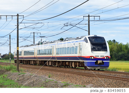 信越本線　見附－帯織　JR東日本　E653系1100番台　H-202編成（新潟）　しらゆき 83459055