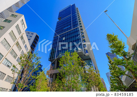 東京　渋谷区　道玄坂の都市風景　渋谷ソラスタ 83459185