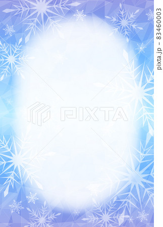 雪のフレーム（縦） 83460003