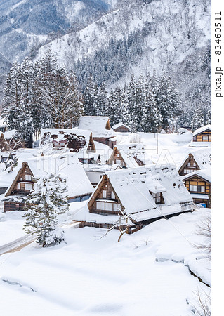 相倉合掌造り集落（冬） 83460511