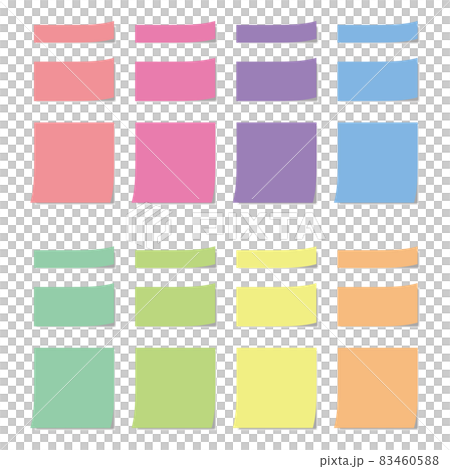 Colorful sticky note set 83460588