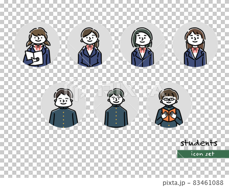 Student icon illustration set 83461088