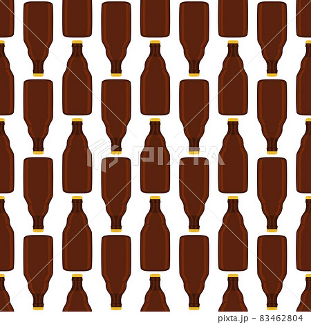 Illustration on theme seamless beer glass bottles with lid for brewery 83462804