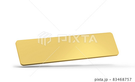 Blank metal name tag 83468757