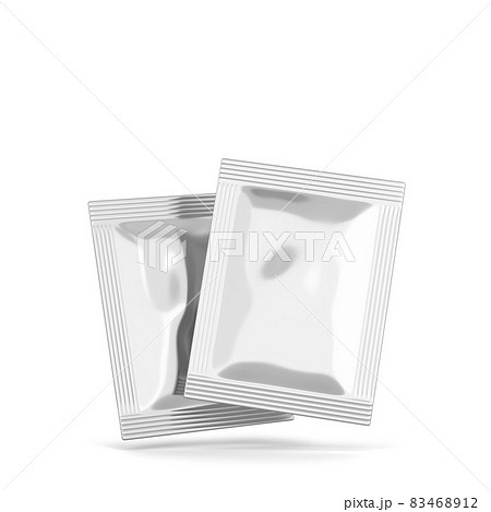 Blank sachet packaging mockup 83468912