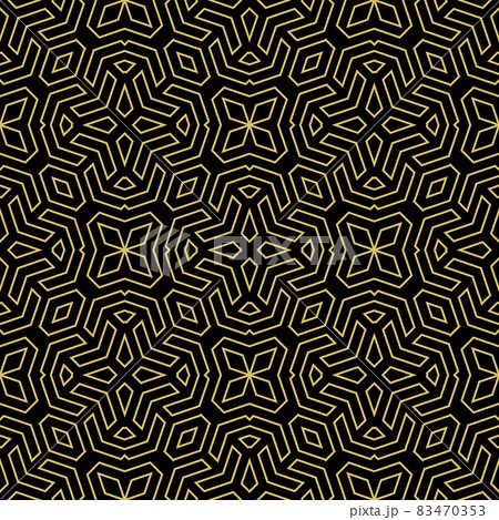 Seamless Geometric Golden Background 83470353