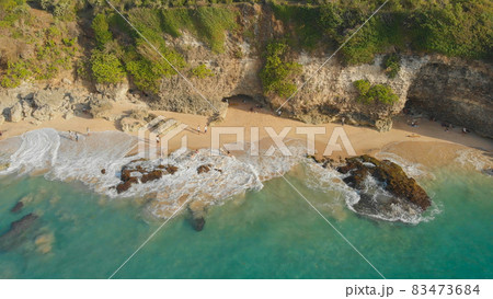 Pantai Tegal Wangi Beach, island of Bali. Indonesia. Aerial view. Pantai Tegal Wangi Beach, island of Bali. Indonesia. Aerial view. 83473684
