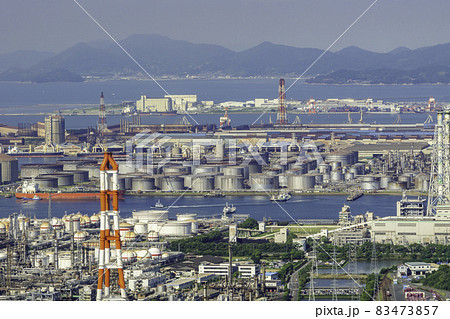 水島臨海工業地帯　ENEOS　岡山県倉敷市 83473857