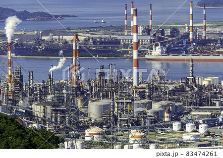水島臨海工業地帯 岡山県倉敷市 水島臨海工業地帯 岡山県倉敷市 83474261