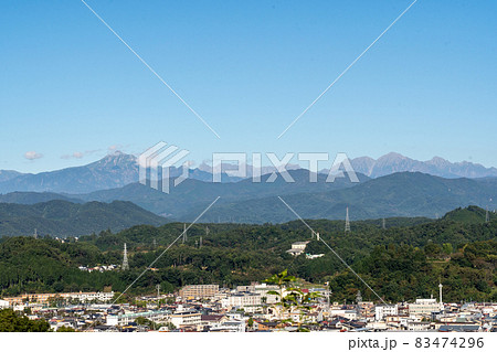 高山市アルプス展望公園スカイパークからの眺め 高山市アルプス展望公園スカイパークからの眺め 83474296