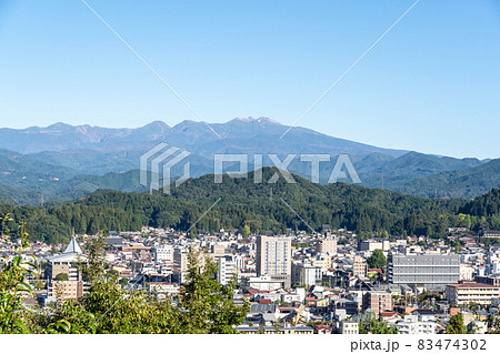 高山市アルプス展望公園スカイパークからの眺め 83474302