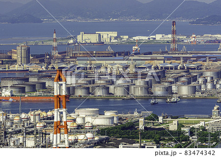 水島臨海工業地帯　水島LNG　ENEOS　岡山県倉敷市 83474342