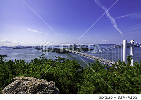瀬戸大橋　下津井瀬戸大橋　岡山県倉敷市 83474365