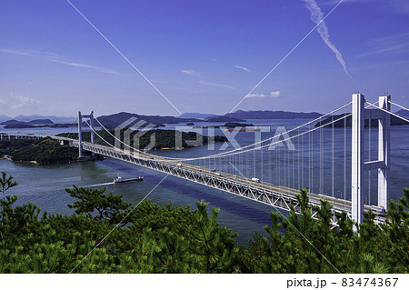 瀬戸大橋 下津井瀬戸大橋 岡山県倉敷市 瀬戸大橋 下津井瀬戸大橋 岡山県倉敷市 83474367