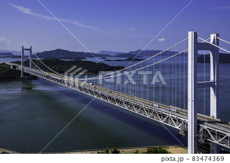 瀬戸大橋 下津井瀬戸大橋 岡山県倉敷市 瀬戸大橋 下津井瀬戸大橋 岡山県倉敷市 83474369