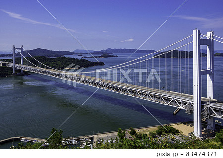 瀬戸大橋　下津井瀬戸大橋　岡山県倉敷市 83474371