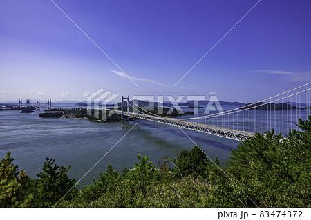 瀬戸大橋　下津井瀬戸大橋　岡山県倉敷市 83474372