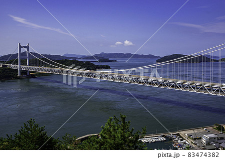 瀬戸大橋　下津井瀬戸大橋　岡山県倉敷市 83474382
