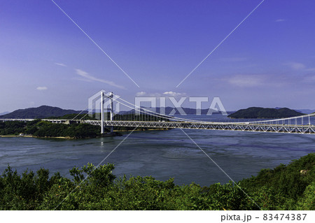 瀬戸大橋　下津井瀬戸大橋　岡山県倉敷市 83474387
