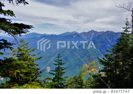 奥茶臼山北面展望地からの南アルプス 83477747