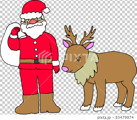 Santa and reindeer Santa and reindeer 83479974