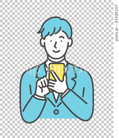 適合操作智能手機的男士 83480187