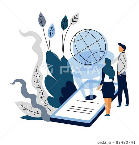 Artificial intelligence smart Internet surfing or web search 83480741