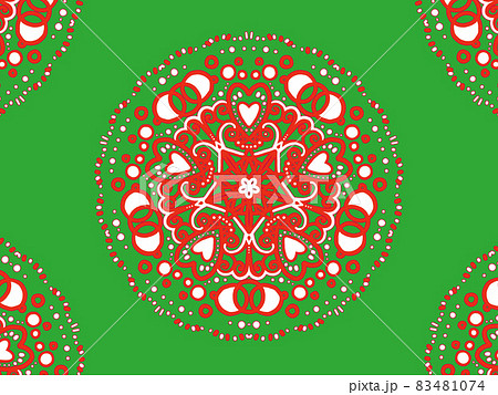 クリスマスカラーの模様 83481074
