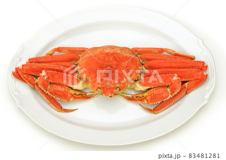 鳥取の松葉がに　皿の上のボイル松葉ガニ 83481281