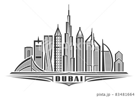 Vector illustration of Dubai 83481664