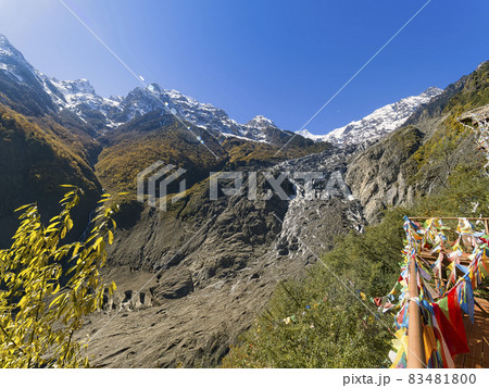 中国雲南省シャングリラ 徳欽 梅里雪山・明永氷河 / Mingyong glacier, Deqin 83481800
