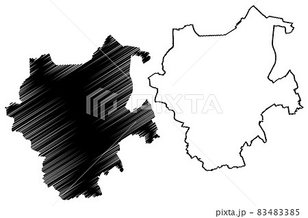 Monchengladbach City (Federal Republic of Germany, North Rhine-Westphalia) map vector illustration, scribble sketch City of Monchengladbach map Monchengladbach City (Federal Republic of Germany, North Rhine-Westphalia) map vector illustration, scribble sketch City of Monchengladbach map 83483385