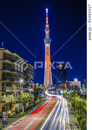 東京スカイツリー　幟ライトアップ 83483417