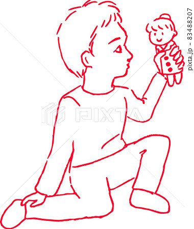 ドクターの人形を持つ少年 83488207
