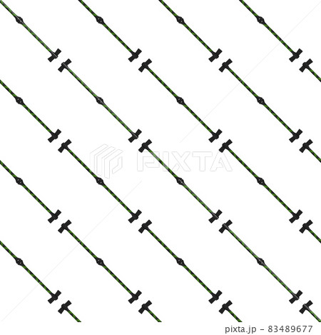 Illustration on theme pattern steel axes with wooden handle 83489677