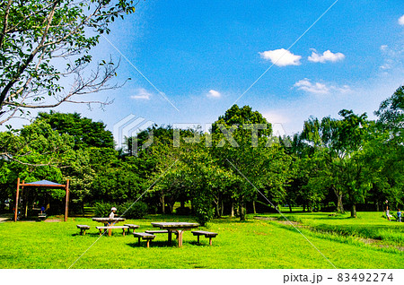 公園のベンチ 公園のベンチ 83492274