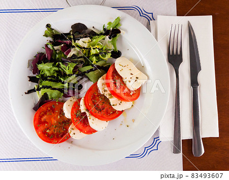 Fresh italian caprese salad Fresh italian caprese salad 83493607