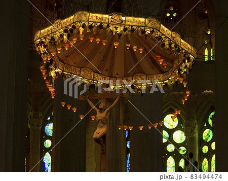 スペイン バルセロナ サグラダ・ファミリア 内部 十字架磔刑像 Sagrada Família スペイン バルセロナ サグラダ・ファミリア 内部 十字架磔刑像 Sagrada Família 83494474