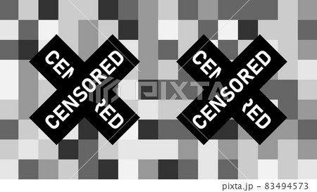 Censored pixel sign. 83494573