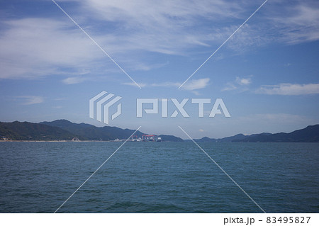 日本の広島県の大久野島の古くて美しい建物と風景 日本の広島県の大久野島の古くて美しい建物と風景 83495827