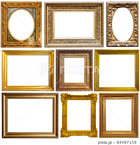Set of photo frames on white Set of photo frames on white 83497159