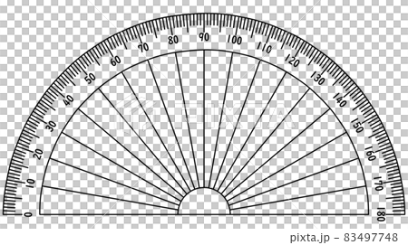 分度器(精密ではありません)のイラスト素材 [83497748] - PIXTA