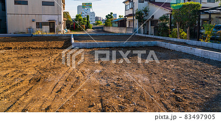 住宅街の造成地 住宅街の造成地 83497905